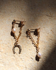 Pearl Drop Chain Earring(single)