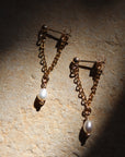 Pearl Drop Chain Earring(single)