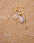 Moonstone Threader Earring