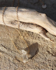 Raw Quartz Crystal Necklace