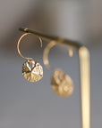 Sand Doller Drop Earrings
