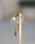 Sand Doller Drop Earrings