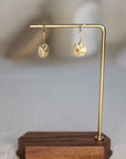 Sand Doller Drop Earrings