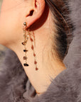 Smoky Quartz Sway Earring