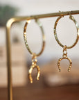 Horse Shoe Hoop Earrings