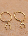 Horse Shoe Hoop Earrings