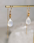 Moonstone Threader Earring