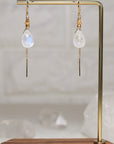 Moonstone Threader Earring