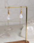 Moonstone Threader Earring